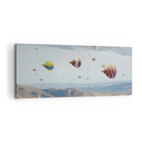 Cuadro sobre lienzo - Impresión de Imagen - Aquí todo es posible - 100x40 cm