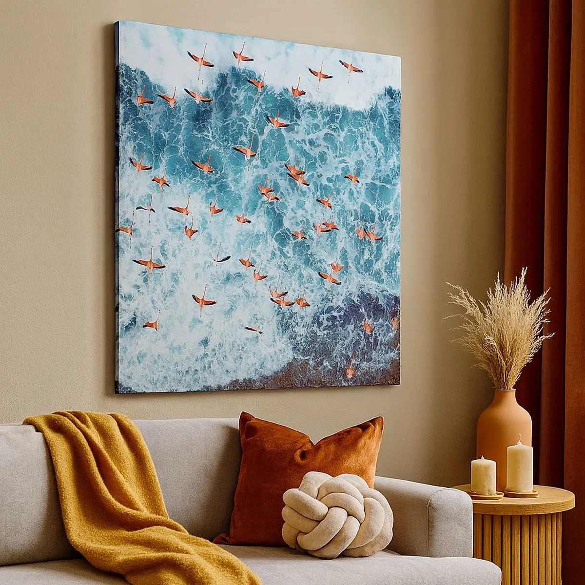 Cuadro sobre lienzo - Impresión de Imagen - Un desfile marítimo - 30x30 cm