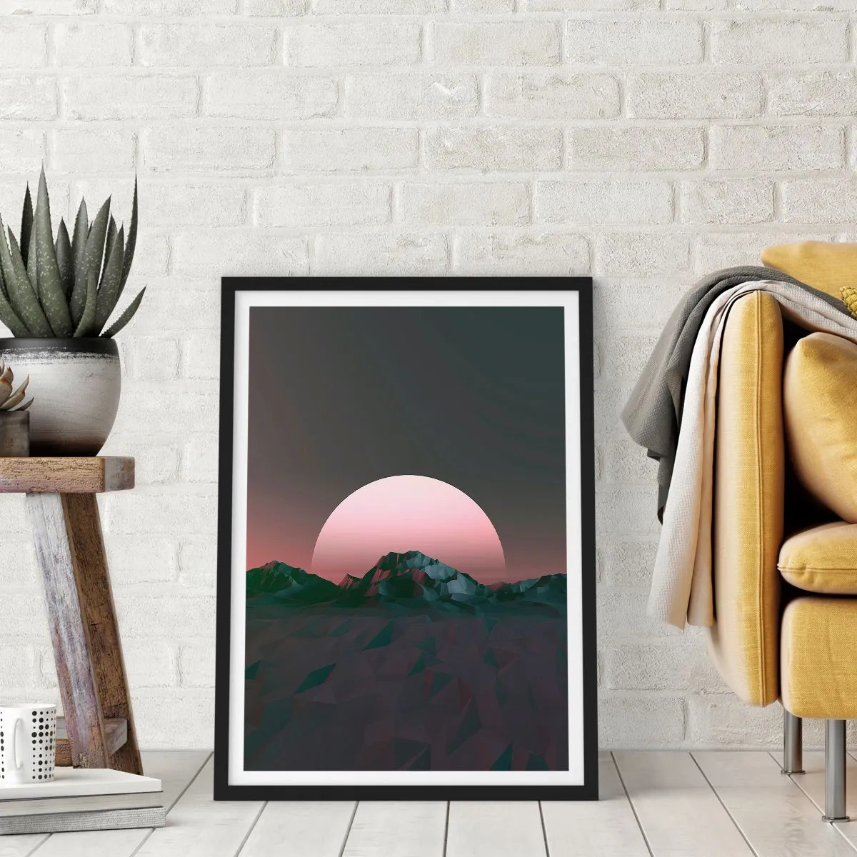 Póster en marco negro - En una galaxia muy muy lejana - 40x50 cm