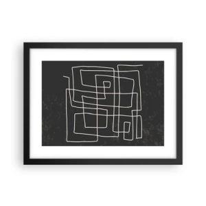 Póster en marco negro - No es tan sencillo - 40x30 cm