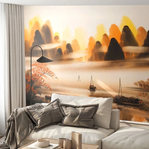 Fotomural Premium Canvas - Más allá del Lejano Oriente - Porcelana, Paisaje, Asia - 450x315 cm