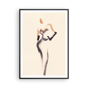 Póster en marco negro - De los años dorados de Hollywood - 70x100 cm