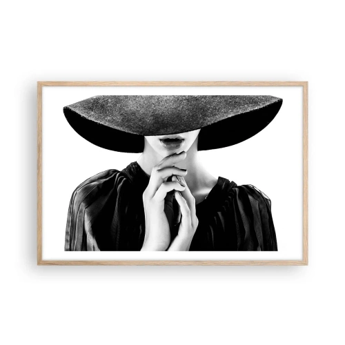 Póster en marco roble claro - Belleza oculta - 91x61 cm