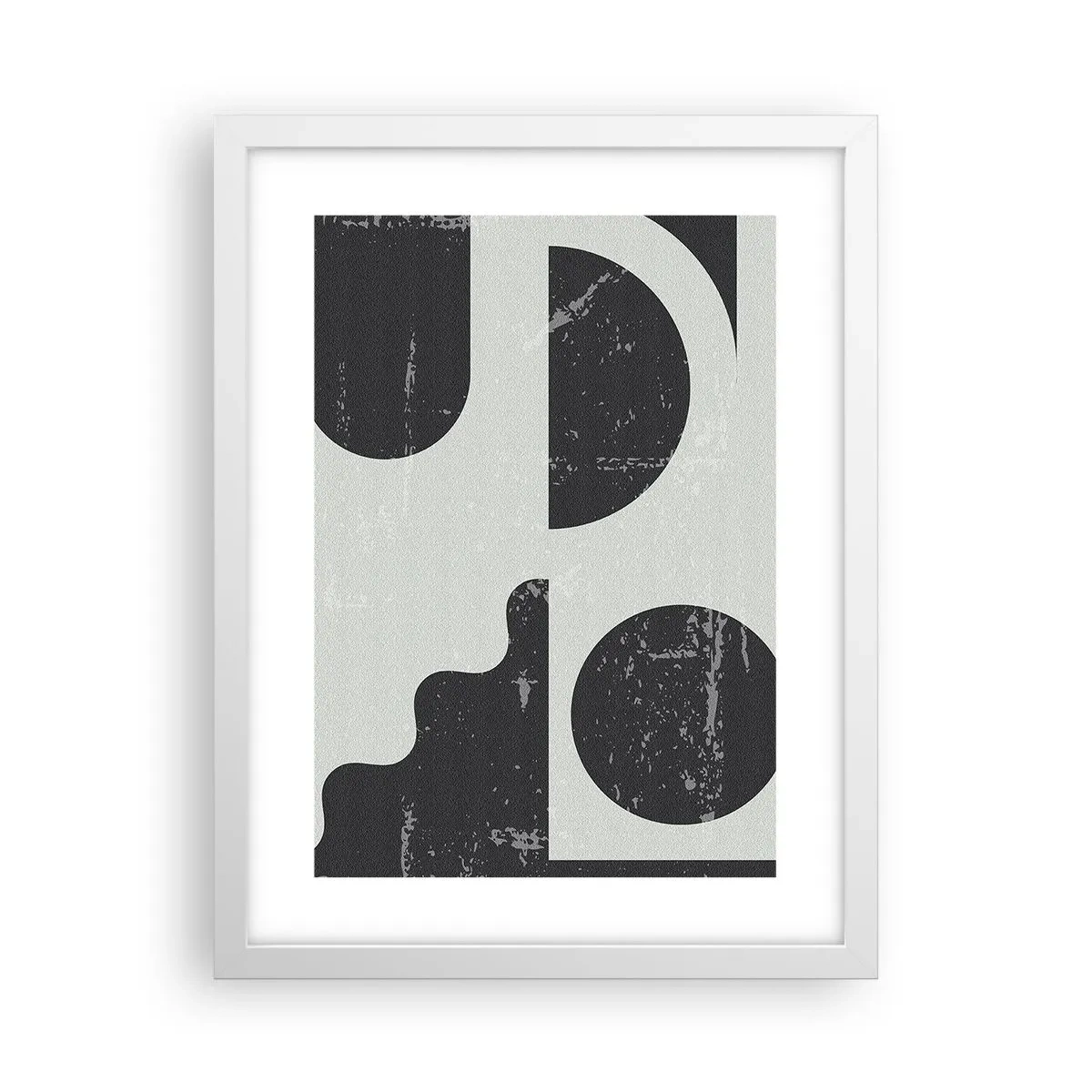 Póster en marco blanco - Composición arriba y abajo - 30x40 cm