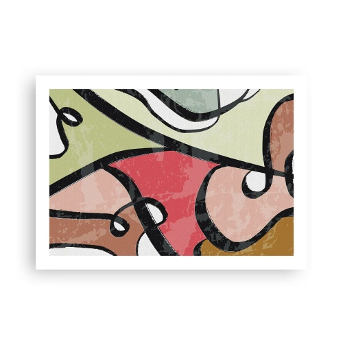 Póster - Piruetas entre colores - 70x50 cm