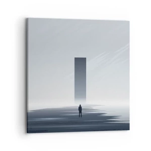 Cuadro sobre lienzo - Impresión de Imagen - ¿Oportunidad o amenaza? - 70x70 cm