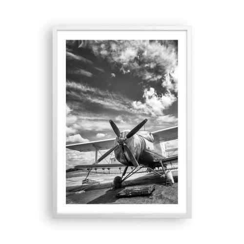 Póster en marco blanco - No puedo esperar - 50x70 cm