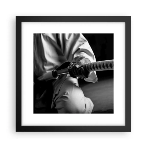 Póster en marco negro - Alma de guerrero - 30x30 cm