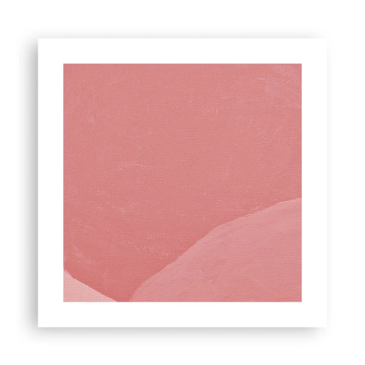 Póster - Composición orgánica en rosa - 40x40 cm