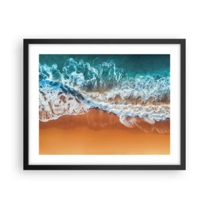 Póster en marco negro - Siempre a la par - 50x40 cm