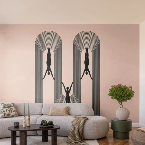 Fotomural Premium Canvas - Al revés, o no - Surrealismo, Cuerpo, Yoga - 250x175 cm