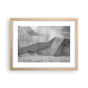 Póster en marco roble claro - Un verdadero desafío - 40x30 cm