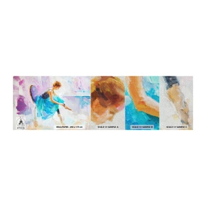 Muestra de fotomural Premium Sand - Gracia indescriptible, encanto sutil - Bailarina, Bailar, Ballet - 100x30 cm