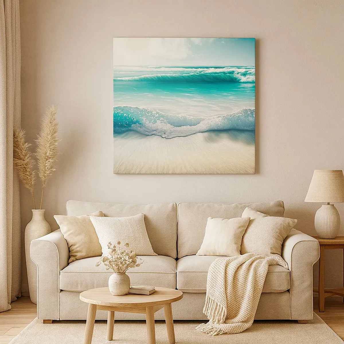 Cuadro sobre lienzo - Impresión de Imagen - Calma oceánica - 30x30 cm