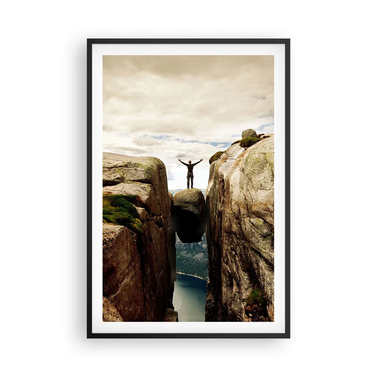 Póster en marco negro - ¿Cómo estoy? - 61x91 cm