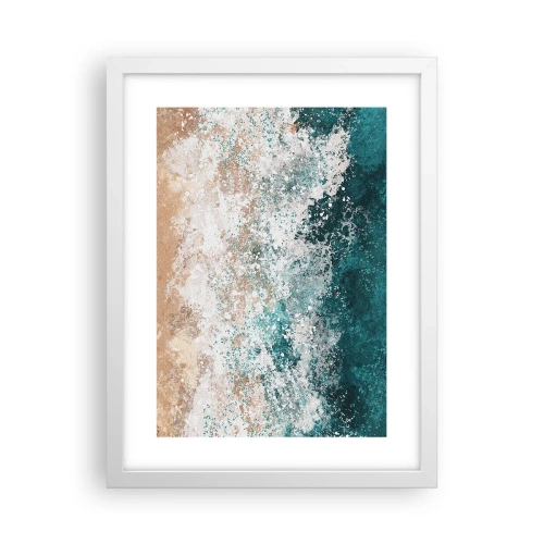 Póster en marco blanco - Historias del mar - 30x40 cm