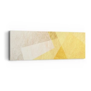 Cuadro sobre lienzo - Impresión de Imagen - Tiempo de geometría - 90x30 cm