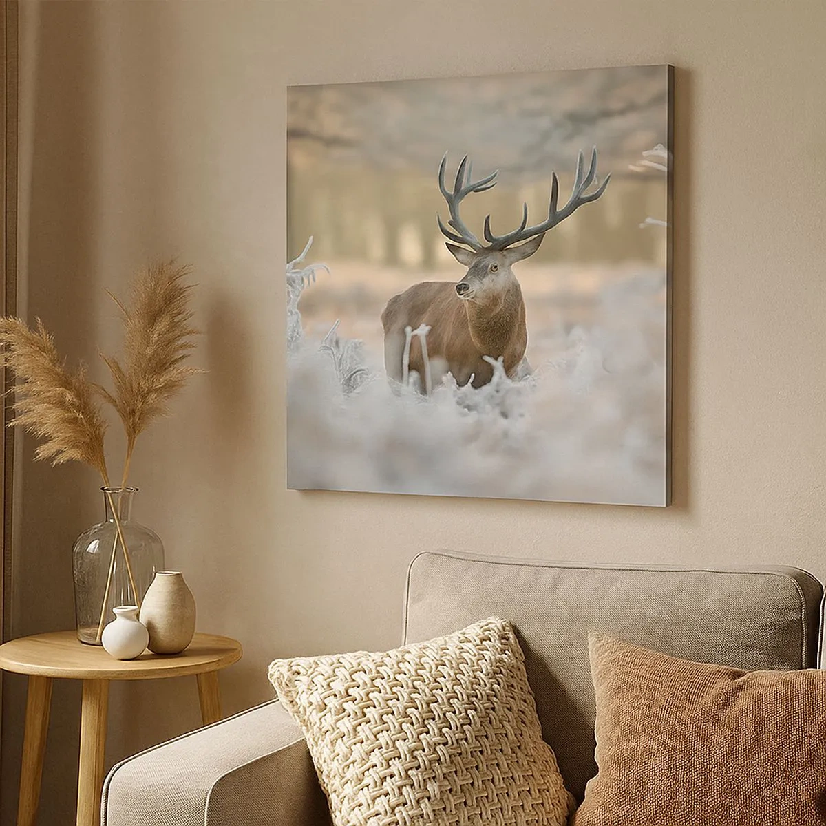 Cuadro sobre lienzo - Impresión de Imagen - Una mañana fresca - 30x30 cm