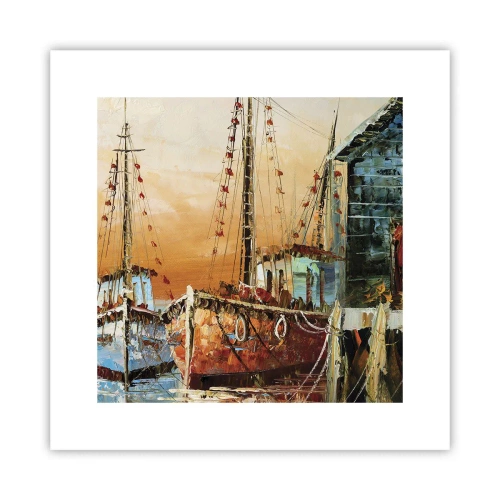 Póster - Regreso pacífico - 30x30 cm