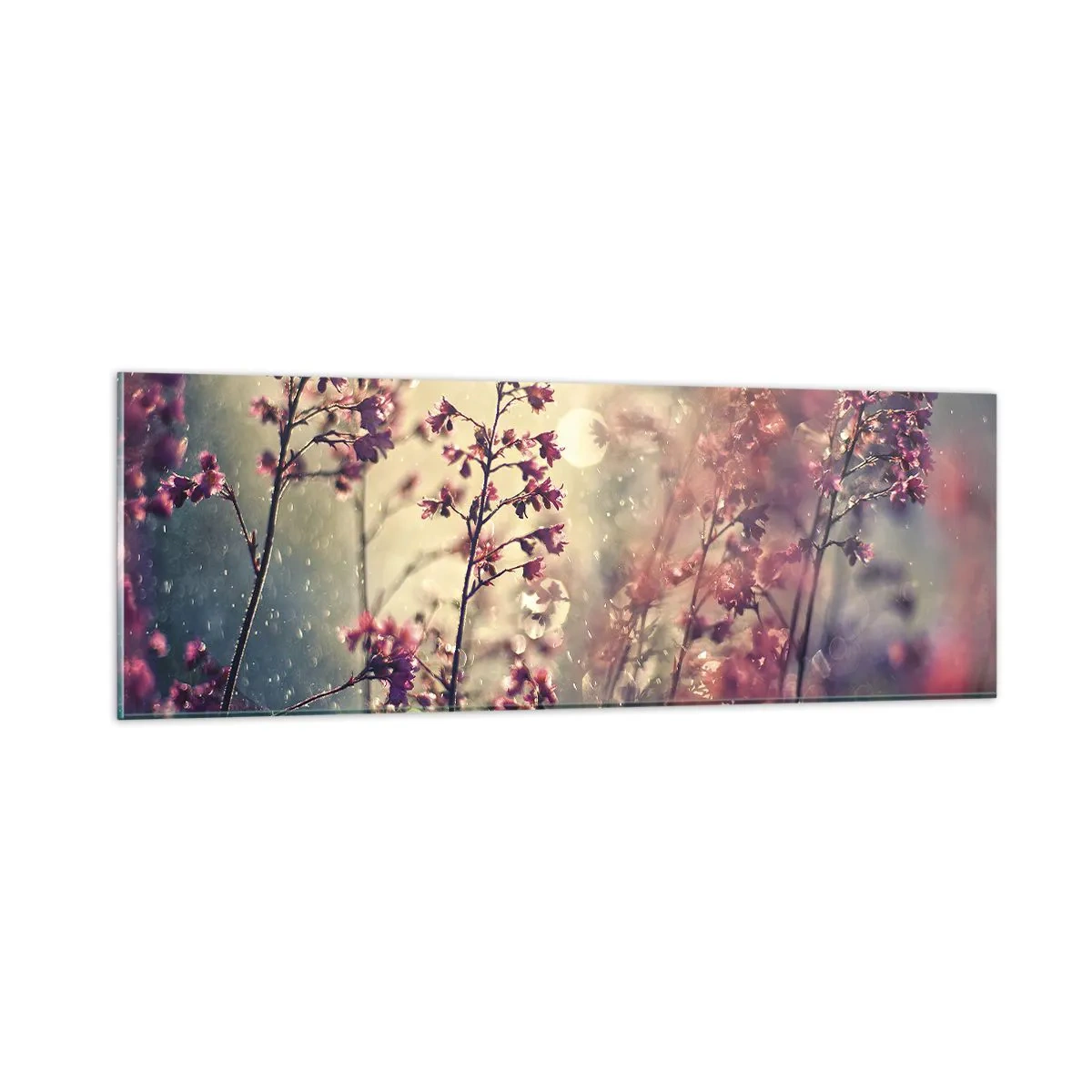 Cuadro sobre vidrio - Impresiones sobre Vidrio - Jardín secreto - 90x30 cm