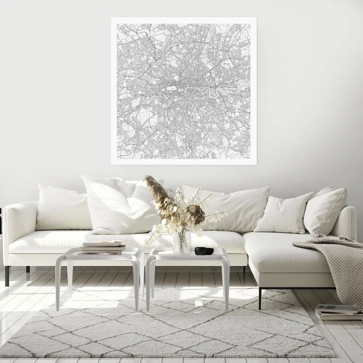 Póster - Un mapa del laberinto de Londres - 60x60 cm