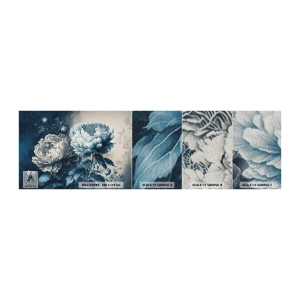 Muestra de fotomural Premium Sand - Una pareja unida - flores, Clásico, Rococó - 100x30 cm