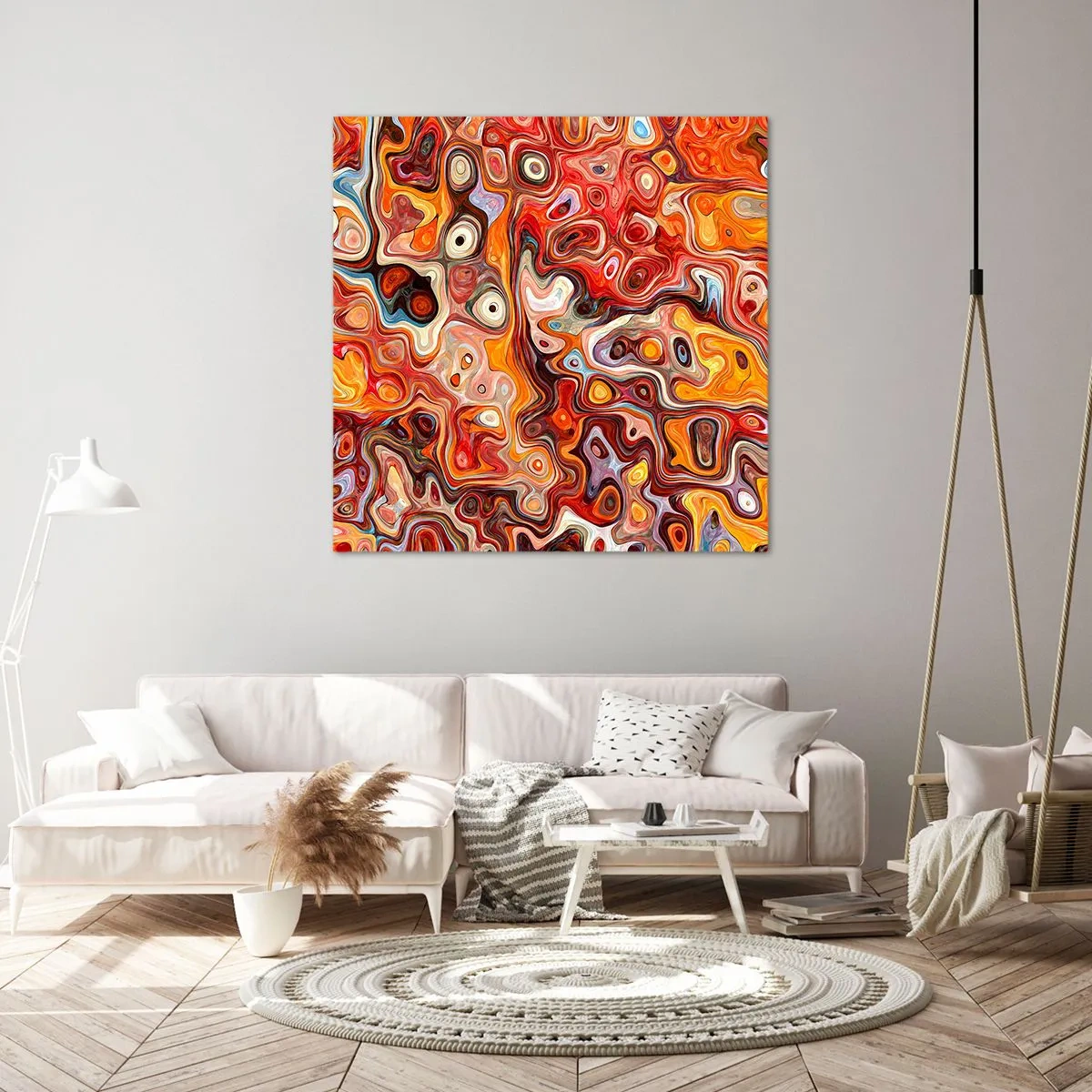 Cuadro sobre lienzo - Impresión de Imagen - Si las nueces se derritieran en la miel - 60x60 cm