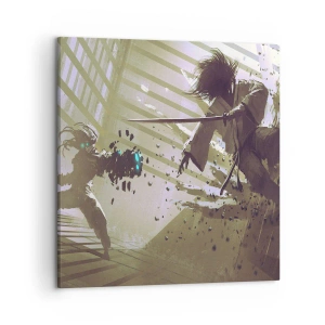 Cuadro sobre lienzo - Impresión de Imagen - Y puedes ser un samurai - 50x50 cm