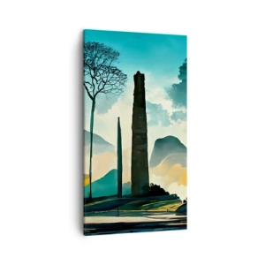 Cuadro sobre lienzo - Impresión de Imagen - Cada vez a más altitud - 45x80 cm