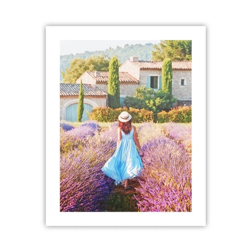 Póster - La chica de la lavanda - 40x50 cm