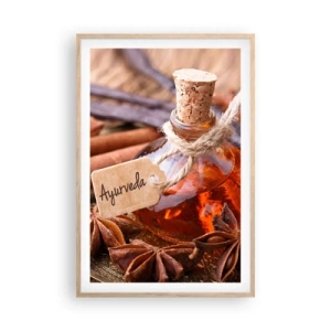 Póster en marco roble claro - Hacia la unidad del cuerpo y el espíritu - 61x91 cm