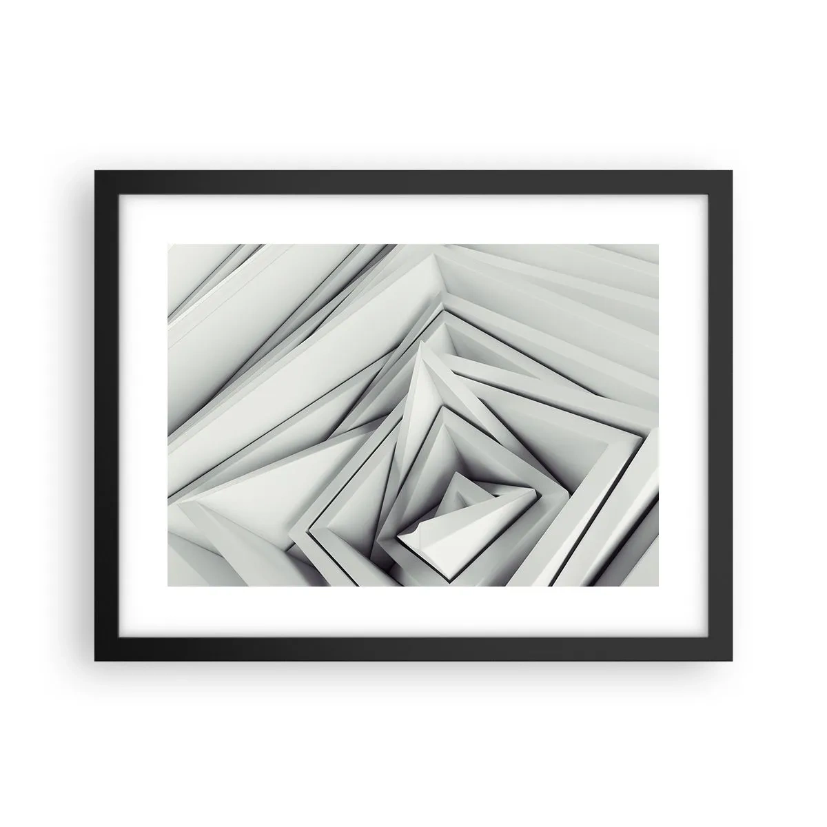 Póster en marco negro - Ángulos afilados - 40x30 cm
