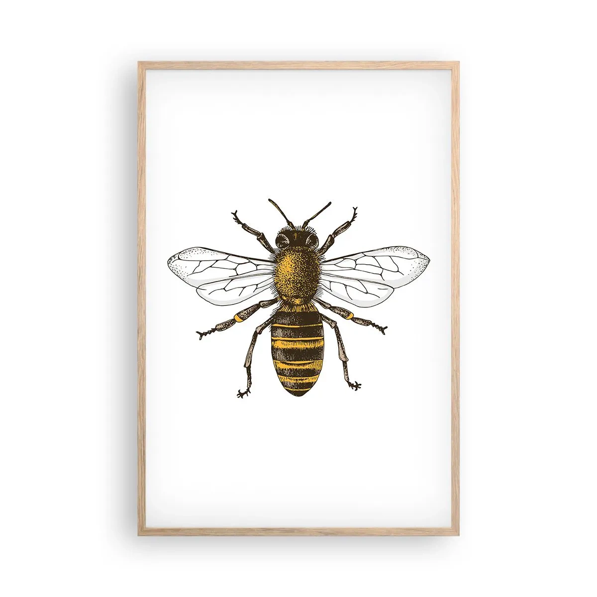 Póster en marco roble claro - Bondad natural - 61x91 cm