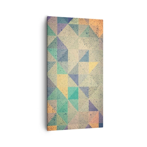 Cuadro sobre lienzo - Impresión de Imagen - República de los triángulos - 55x100 cm