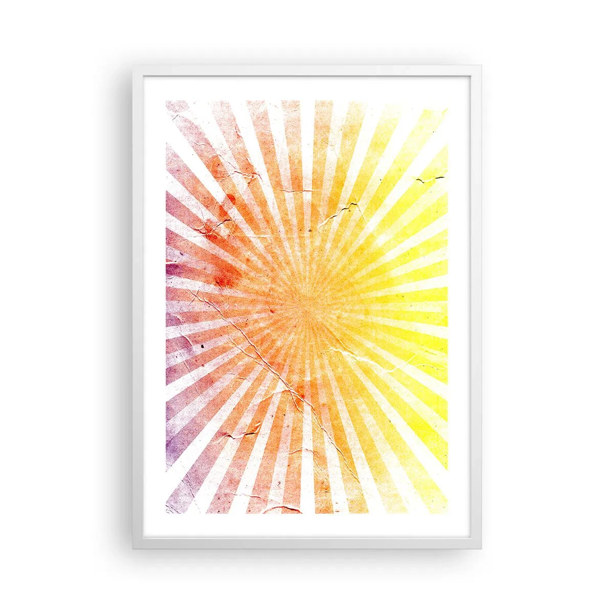Póster en marco blanco - Renacer del sol - 50x70 cm