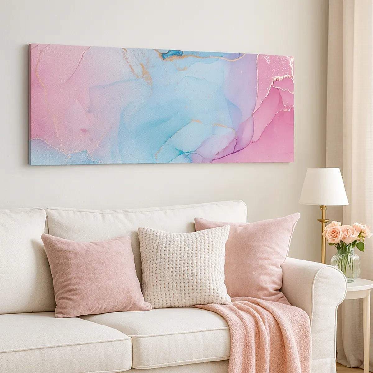 Cuadro sobre lienzo - Impresión de Imagen - Reuniones y encuentros de colores - 30x30 cm