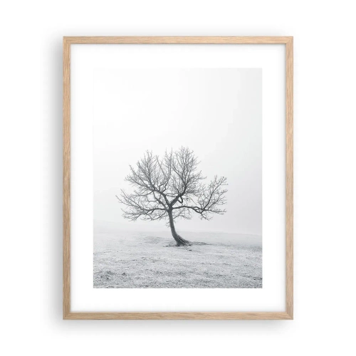 Póster en marco roble claro - Contra la nada - 40x50 cm