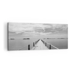 Cuadro sobre lienzo - Impresión de Imagen - Hora de viajar - 100x40 cm