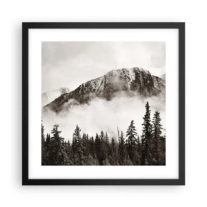 Póster en marco negro - Gobernante de granito - 40x40 cm