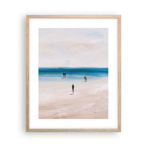 Póster en marco roble claro - Necesidad natural - 40x50 cm