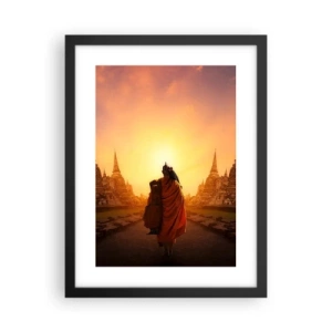 Póster en marco negro - En paz por la eternidad - 30x40 cm