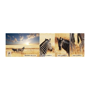 Muestra de fotomural autoadhesivo Deluxe Sticker - Vete, no perturbes la paz - animales, costillas, Safari - 100x30 cm