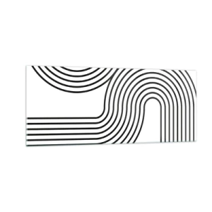 Cuadro sobre vidrio - Impresiones sobre Vidrio - En una curva - 100x40 cm