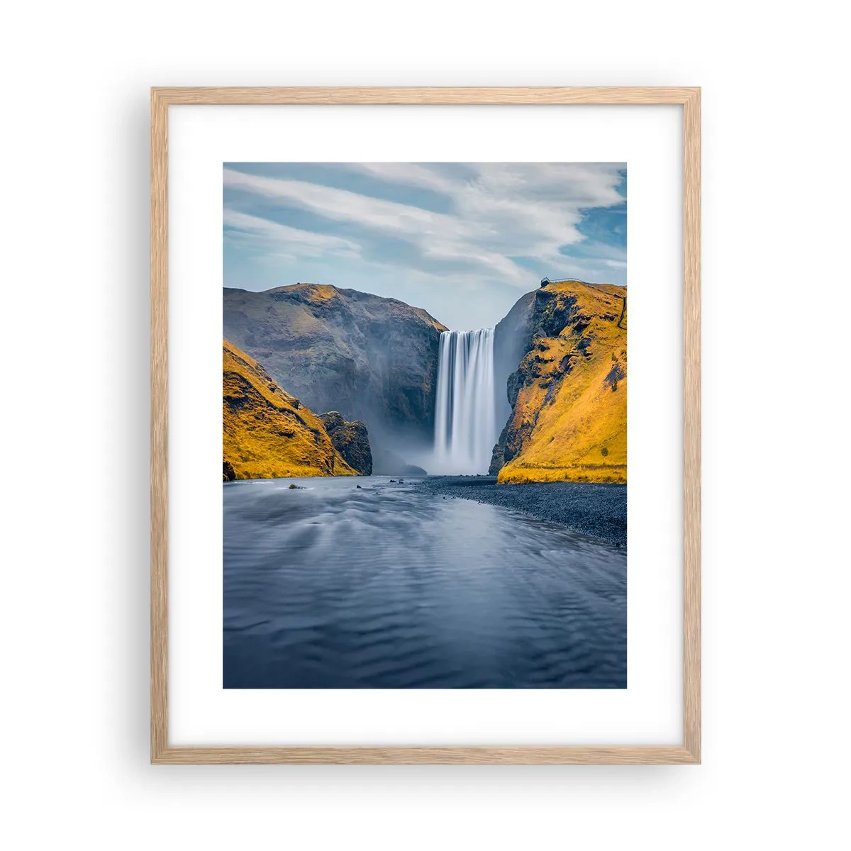 Póster en marco roble claro - Duración eterna, movimiento eterno - 40x50 cm