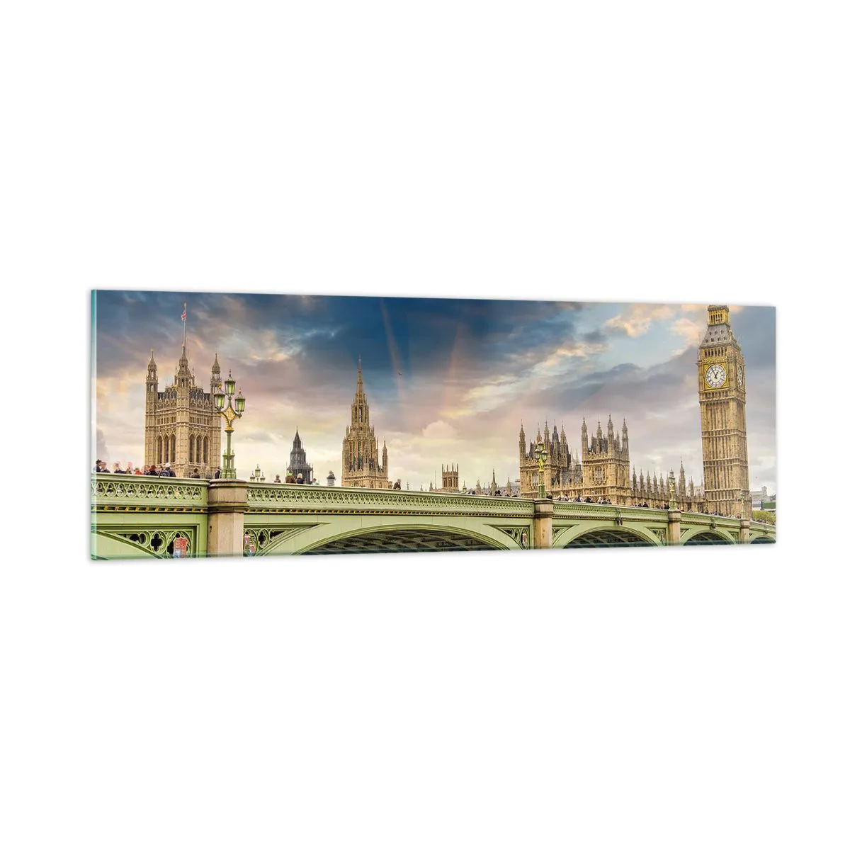 Cuadro sobre vidrio - Impresiones sobre Vidrio - El tiempo se detuvo en el Imperio - 90x30 cm