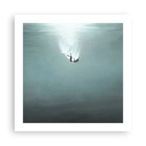 Póster - En el abrazo del océano - 50x50 cm