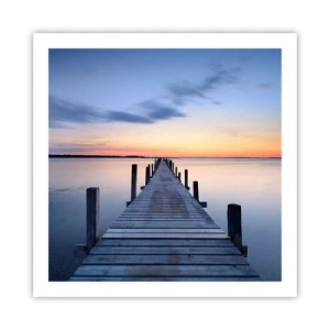 Póster - La calma de un crepúsculo sereno - 60x60 cm