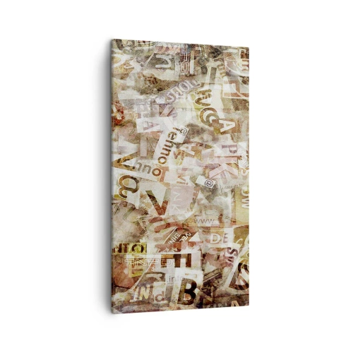 Cuadro sobre lienzo - Impresión de Imagen - Unificando el lenguaje - 45x80 cm