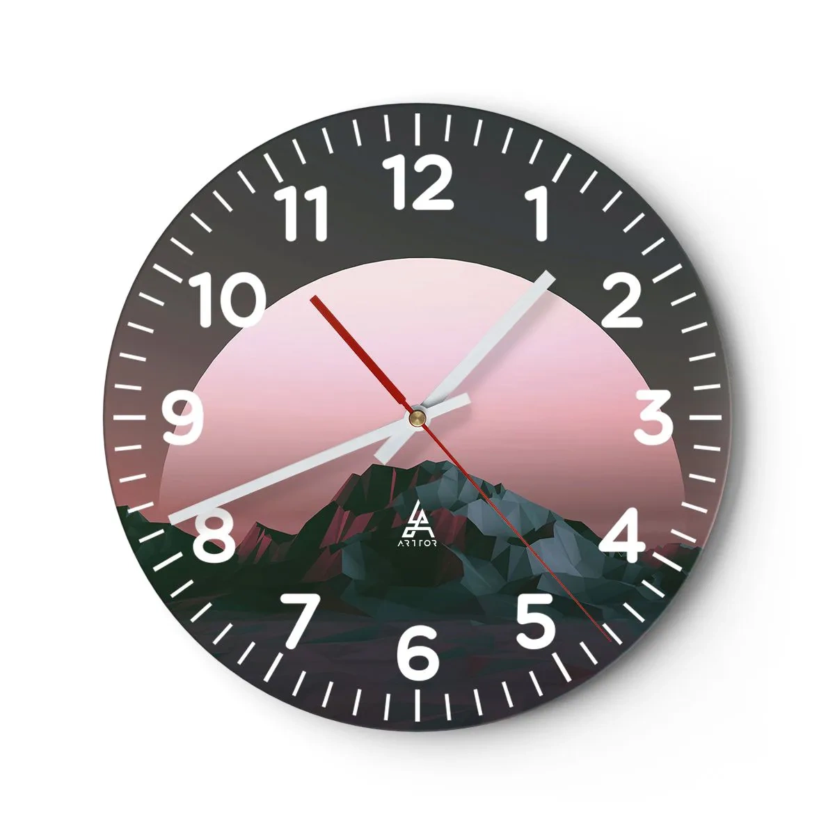 Reloj de pared - Reloj de vidrio - En una galaxia muy muy lejana - 40x40 cm