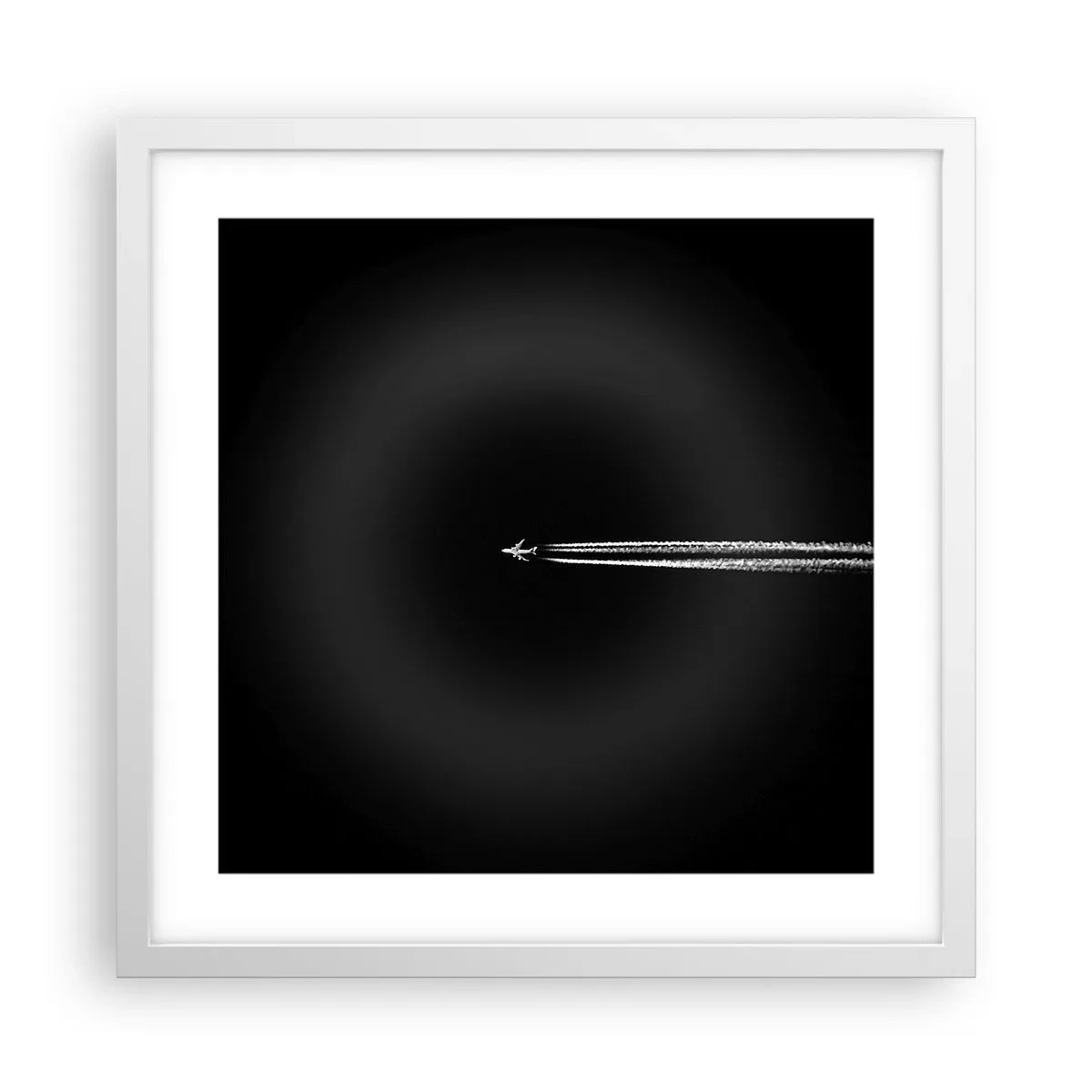 Póster en marco blanco - En otra dimensión - 40x40 cm